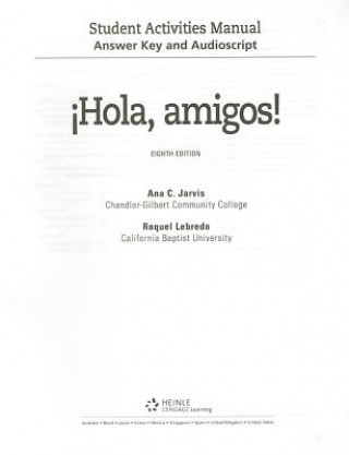 Kniha Answer Key and Audio Script for Jarvis/Lebredo/Mena-Ayll n's  Hola,  amigos!, 8th Francisco Mena-Ayllon