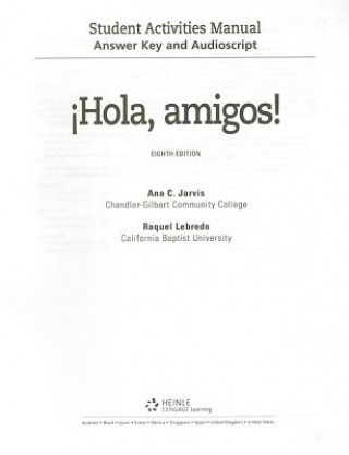 Book Answer Key and Audio Script for Jarvis/Lebredo/Mena-Ayll n's  Hola,  amigos!, 8th Francisco Mena-Ayllon