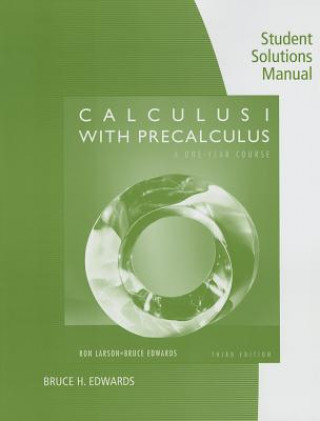 Knjiga Student Solutions Manual: Calculus I with Precalculus, 3rd Professor Ron (Penn State University at Erie Penn State Erie Penn State Erie Penn State Erie Penn State Erie Penn State University at Erie Penn State