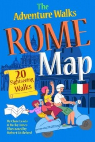 Nyomtatványok Adventure Walks Rome Map Clare Lewis