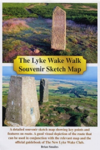 Materiale tipărite Lyke Wake Walk Souvenir Sketch Map Brian Smailes