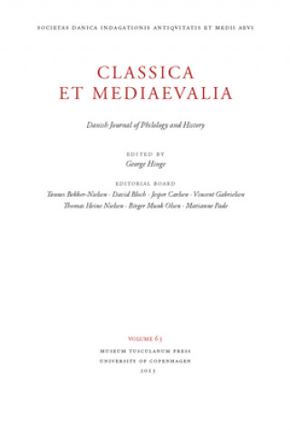 Könyv Classica et Mediaevalia 64 George Hinger