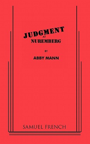 Kniha Judgment at Nuremberg Abby Mann