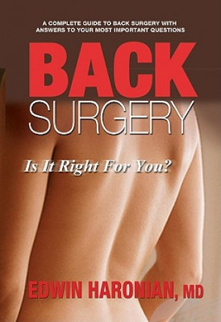 Kniha Back Surgery Edwin Haronian