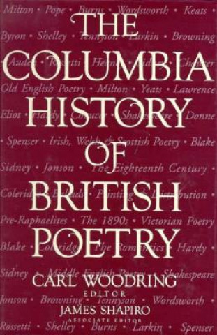 Könyv Columbia History of British Poetry Carl Woodring