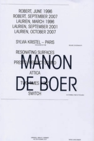 Kniha Manon De Boer Lars Bang Larsen