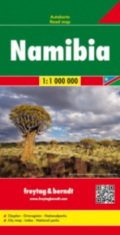 Tiskovina Namibia Road Map 1:1 000 000 