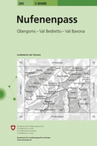 Drucksachen Nufenenpass Bundesamt für Landestopografie swisstopo