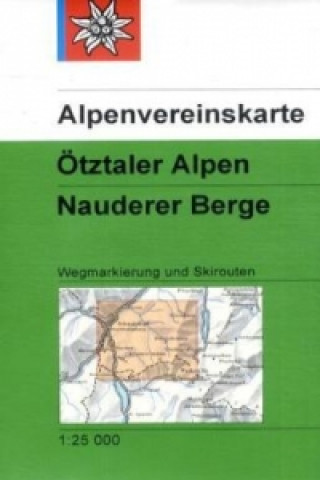 Tlačovina OTZTALER ALPEN NAUDERER BERGE 304 WALKSK 