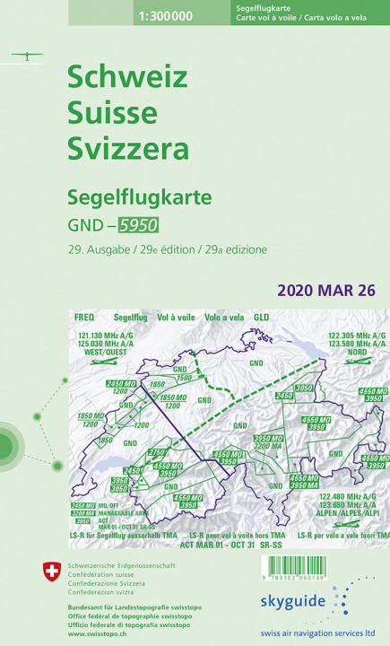 Printed items Switserland Glider Chart 