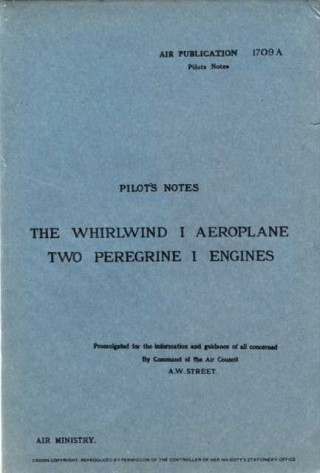 Carte Westland Whirlwind 1 Air Ministry