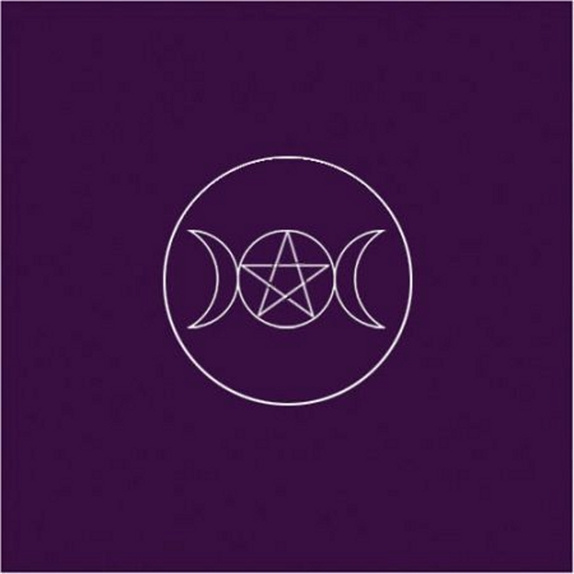 Könyv TAROT CLOTH PAGAN CIRCLE PURPLE TP06 