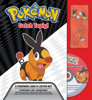 Book Catch Tepig! A Pokemon Look & Listen Set Pikachu Press