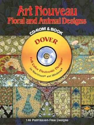 Digital Art-Nouveau Floral and Animal DES CD M. P. Verneuil