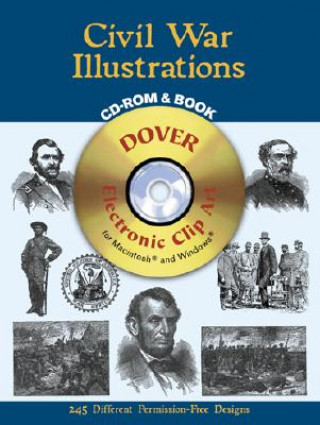 Kniha Civil War Illustrations CD-Rom & BO Dover