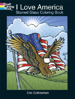Книга I Love America Stained Glass Colori Eric Gottesman