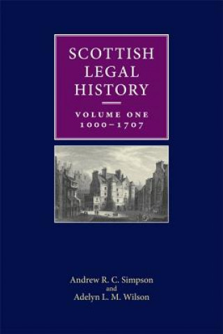 Knjiga Scottish Legal History SIMPSON ANDREW R C