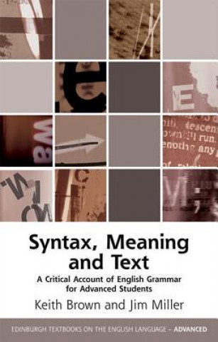 Book Critical Account of English Syntax BROWN KEITH MILLER J