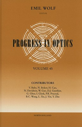 Kniha Progress in Optics Emil Wolf