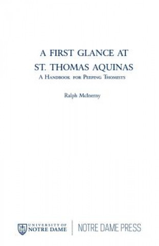 Carte First Glance at St. Thomas Aquinas Ralph McInerny