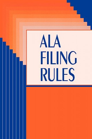 Knjiga American Library Association Filing Rules RTSD Filing Committee