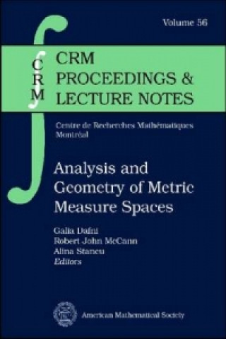 Book Analysis and Geometry of Metric Measure Spaces Alina Stancu