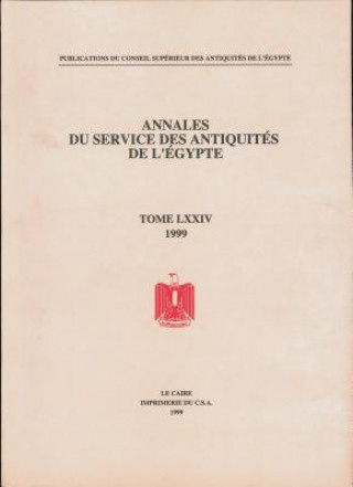 Buch Annales Du Service Des Antiquites de l'Egypte The Supreme Council of Antiquities