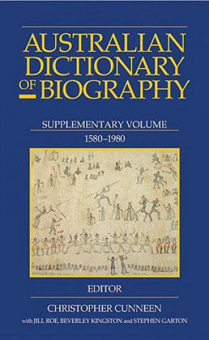 Kniha Australian Dictionary of Biography: Supplement, 1580 - 1980 