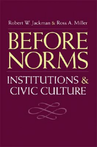 Könyv Before Norms Ross A. Miller
