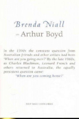 Carte On Arthur Boyd Brenda Niall