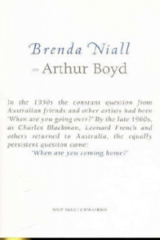 Βιβλίο On Arthur Boyd Brenda Niall