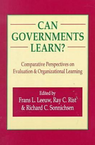 Kniha Can Governments Learn? Frans L. Leeuw