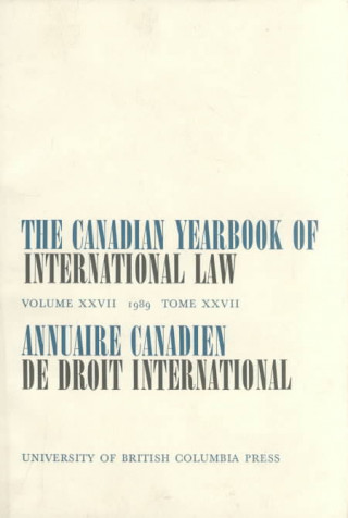 Carte Canadian Yearbook of International Law, Vol. 27, 1989 