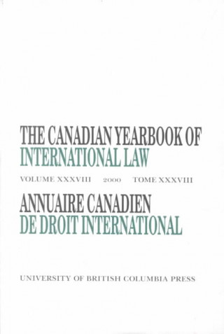 Könyv Canadian Yearbook of International Law, Vol. 38, 2000 Don M. McRae
