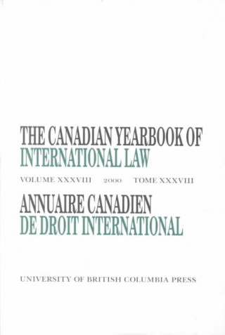 Buch Canadian Yearbook of International Law, Vol. 38, 2000 Don M. McRae