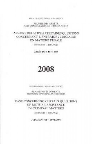 Buch Case Concerning Certain Questions of Mutual Assistance in Criminal Matters International Court of Justice