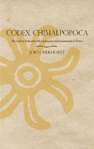 Book Codex Chimalpopoca John Bierhorst