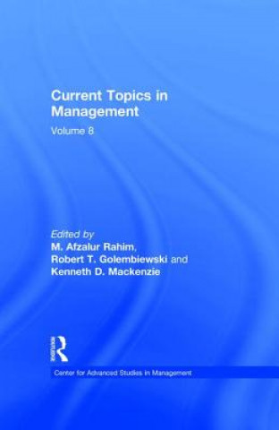 Könyv Current Topics in Management 