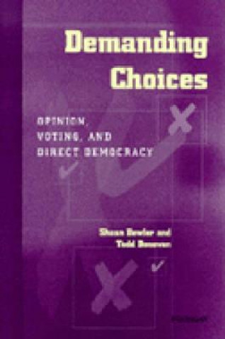 Book Demanding Choices Todd Donovan