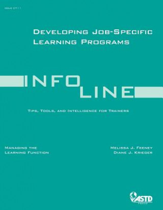 Kniha Developing Job Specific Learning Programs Diane J Krieger