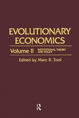 Kniha Evolutionary Economics Marc R. Tool