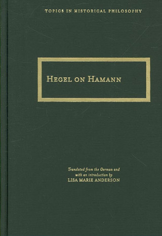 Kniha Hegel on Hamann G. W. F. Hegel