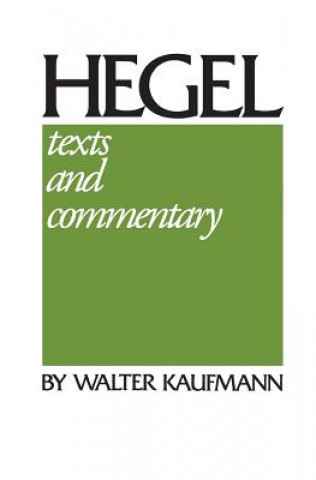 Carte Hegel Walter Arnold Kaufmann