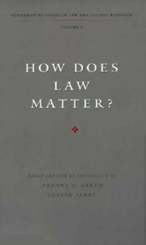 Könyv How Does Law Matter? Austin Sarat