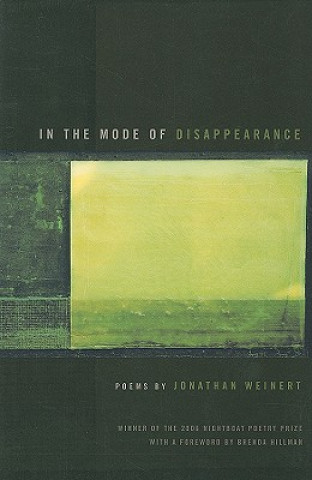 Book In the Mode of Disappearance Jonathan Weinert
