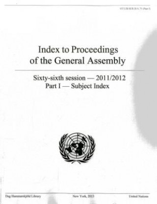 Book Index to proceedings of the General Assembly Dag Hammarskjeld Library