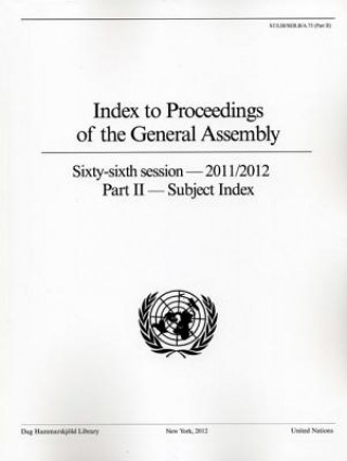 Carte Index to proceedings of the General Assembly Dag Hammarskjeld Library