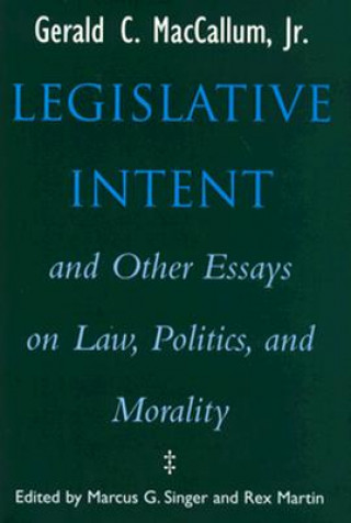 Buch Legislative Intent Gerald C. MacCallum