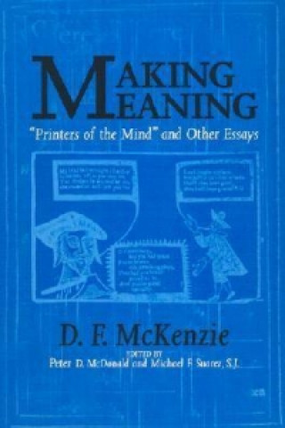 Knjiga Making Meaning D. F. McKenzie