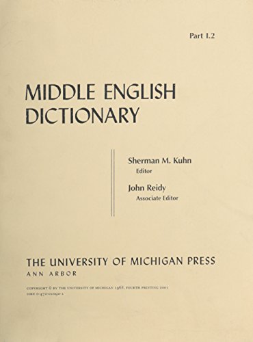 Carte Middle English Dictionary Lewis